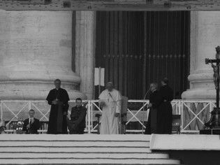 Papstaudience auf dem Petersplatz